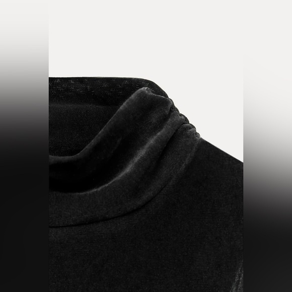 NWT Zara Velvet Midi Dress - Picture 6 of 13